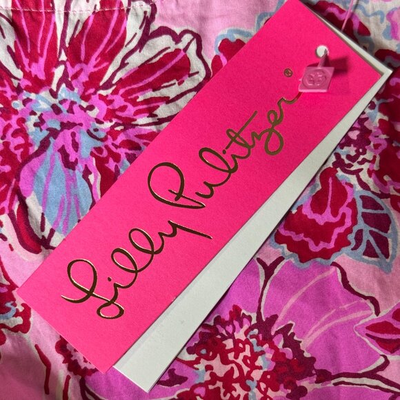 NWT LILLY PULITZER KLOEY FLORAL TIERED RUFFLE DRESS COTTON BLOOMCORE SIZE 4 - Picture 7 of 7